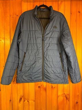 The North Face Men's Quilted Puffer Jacket - Slate Blue